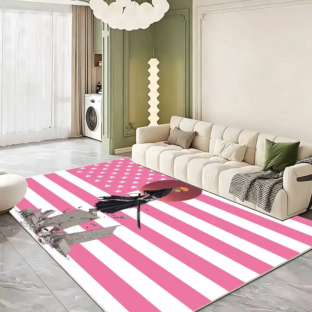 BLEACH-S I-Ichigo Kurosaki Floor Mat Bathroom Absorbent Mat Rugs Simple Door Dirt-resistant Mat Home Kitchen Mat