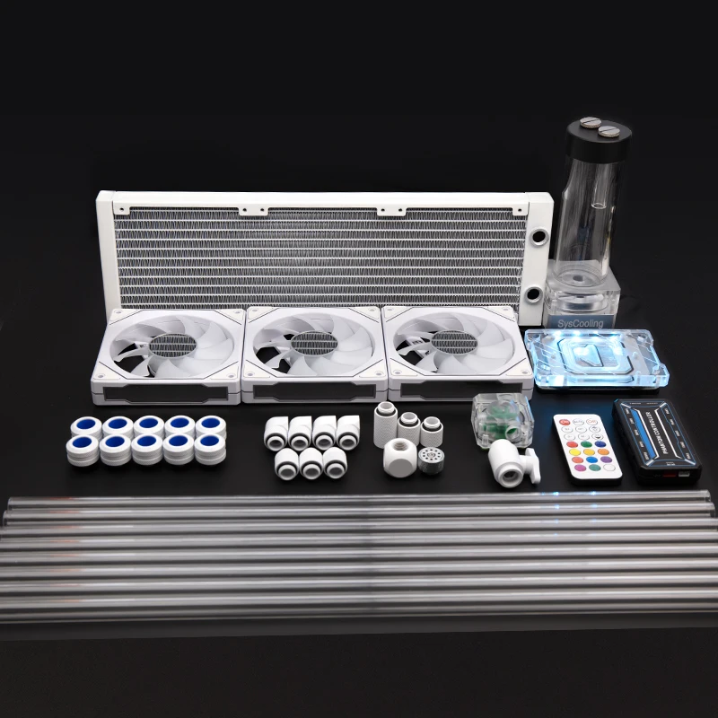 Syscooling DIY PC Water liquid Cooling Fan Kit Heat Sink kit for CPU hard tube water cooling kit