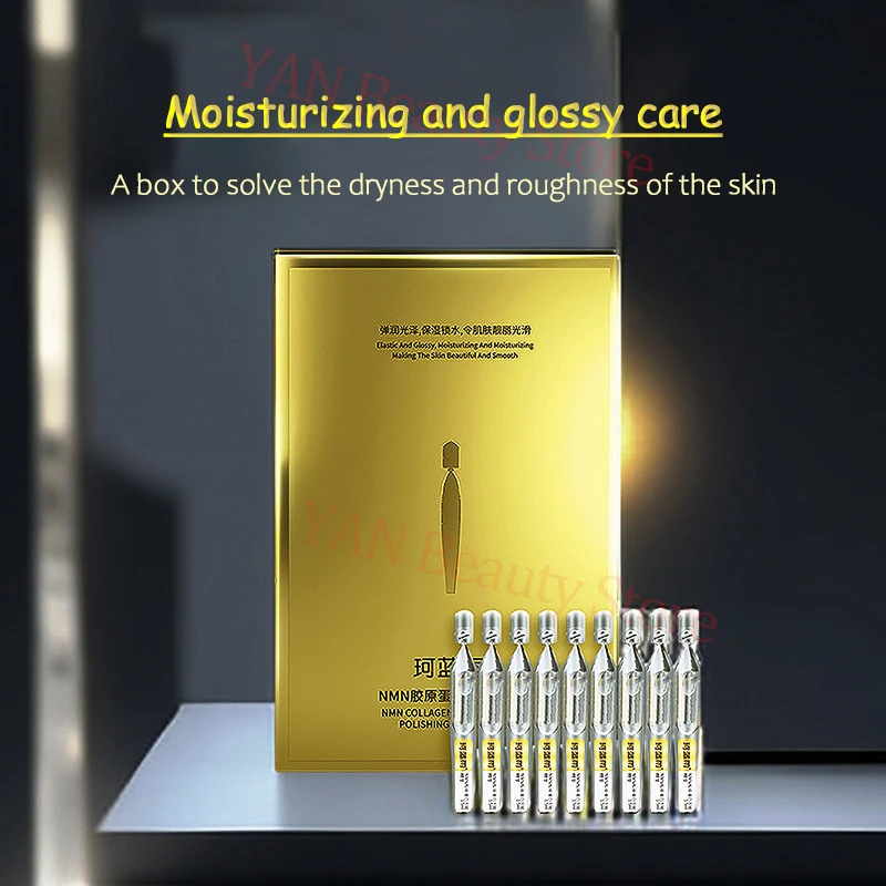 20/60pcs Elastic Collagen Protein Firming Serum Polypeptide Anti Wrinkle Essence Hyaluronic Acid Moisturizing Revitalizing Skin