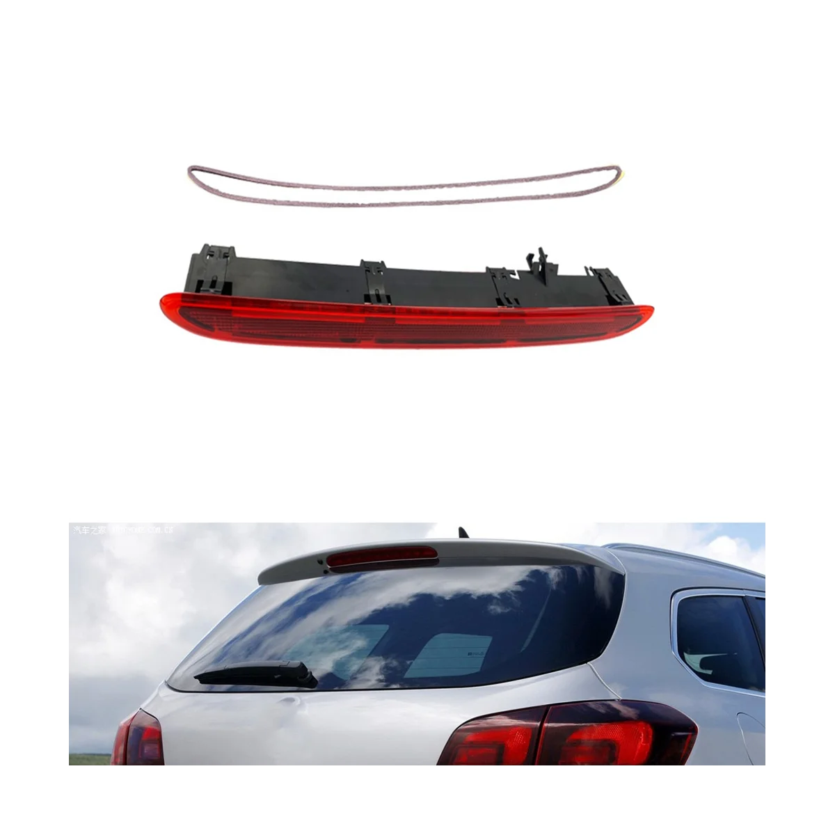 13372164 Car LED High Mount Rear Third Brake Light Stop Signal Lamp for Opel J Hatchback