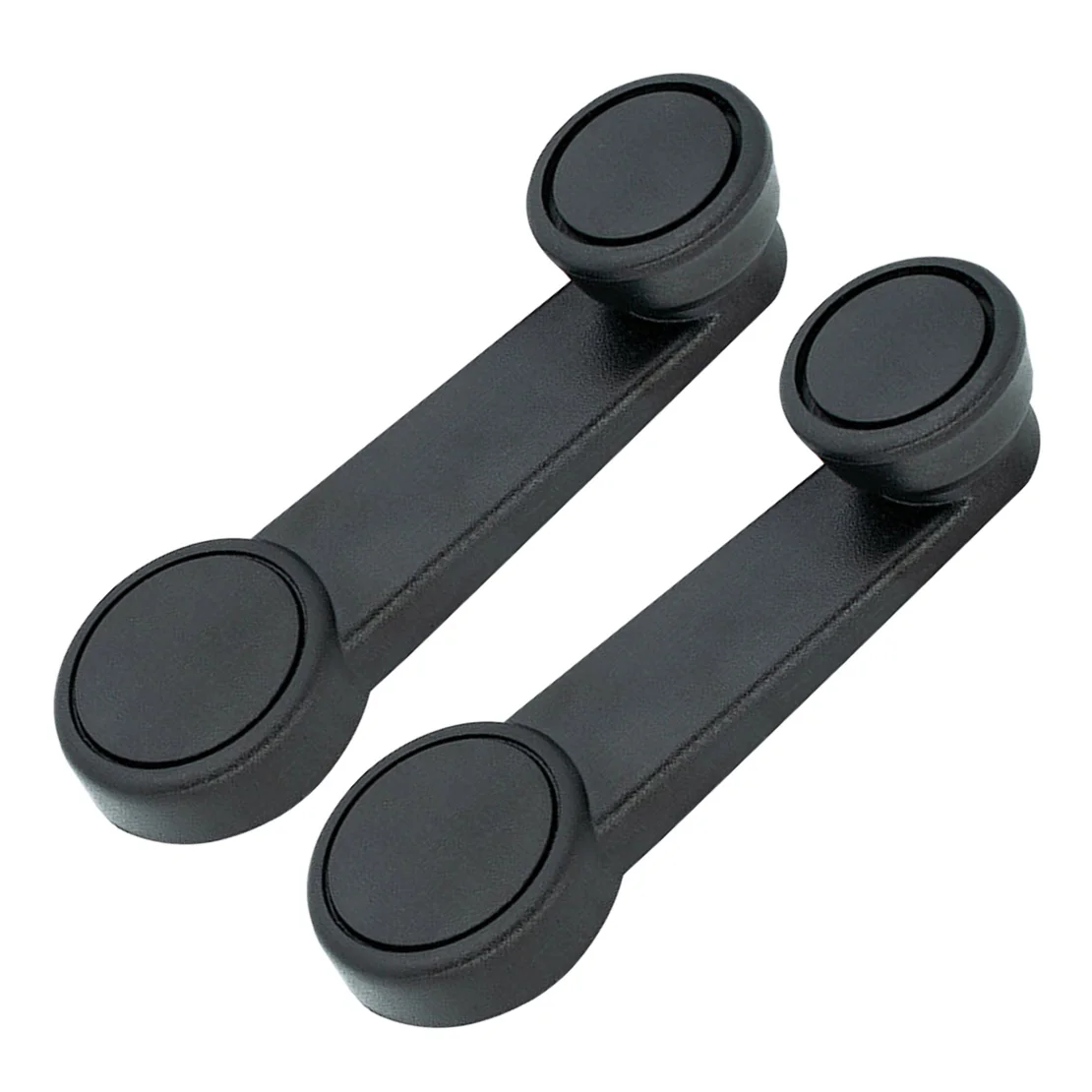 2Pcs 1041708 Black ABS Car Window Crank Winder Handles Fit for Ford Transit Connect Fiesta Focus Escort Fiesta Street KA Puma