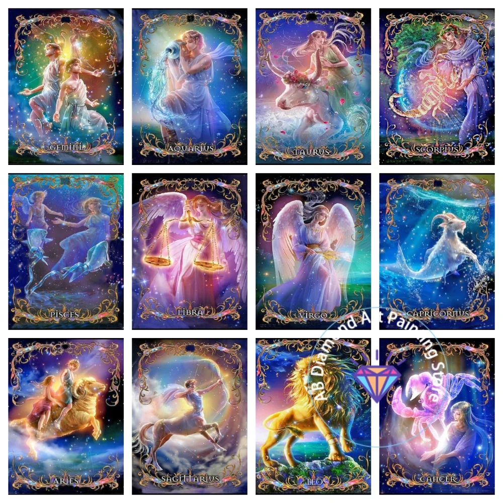 

Animal Constellation Cartoon AB Diamond Drawing Kit Square Round Diamond 5D DIY Mosaic Handmade Art Exquisite Gift Home Decor