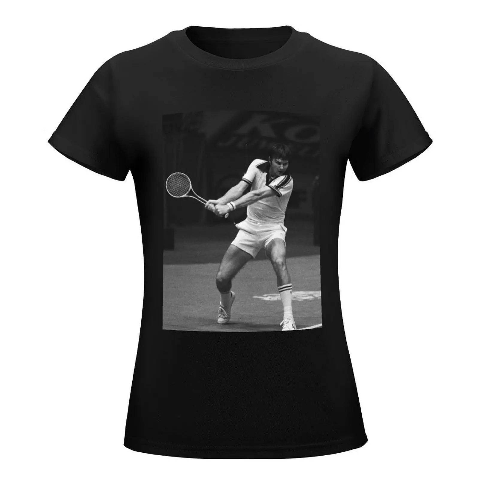 Jimmy Connors 4: Jimbo The Brash Basher of Belleville: Tennis Legend T-Shirt anime clothes animal prinfor Women clothes