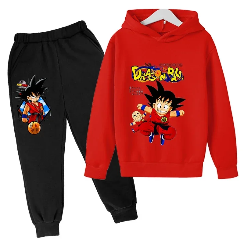 Anime Dragon Ball Z Sweatshirt 4-14 tahun anak-anak Hoodie pakaian Anime Goku Hoodie anak laki-laki perempuan Sweatshirt ukuran anak-anak 100-160cm