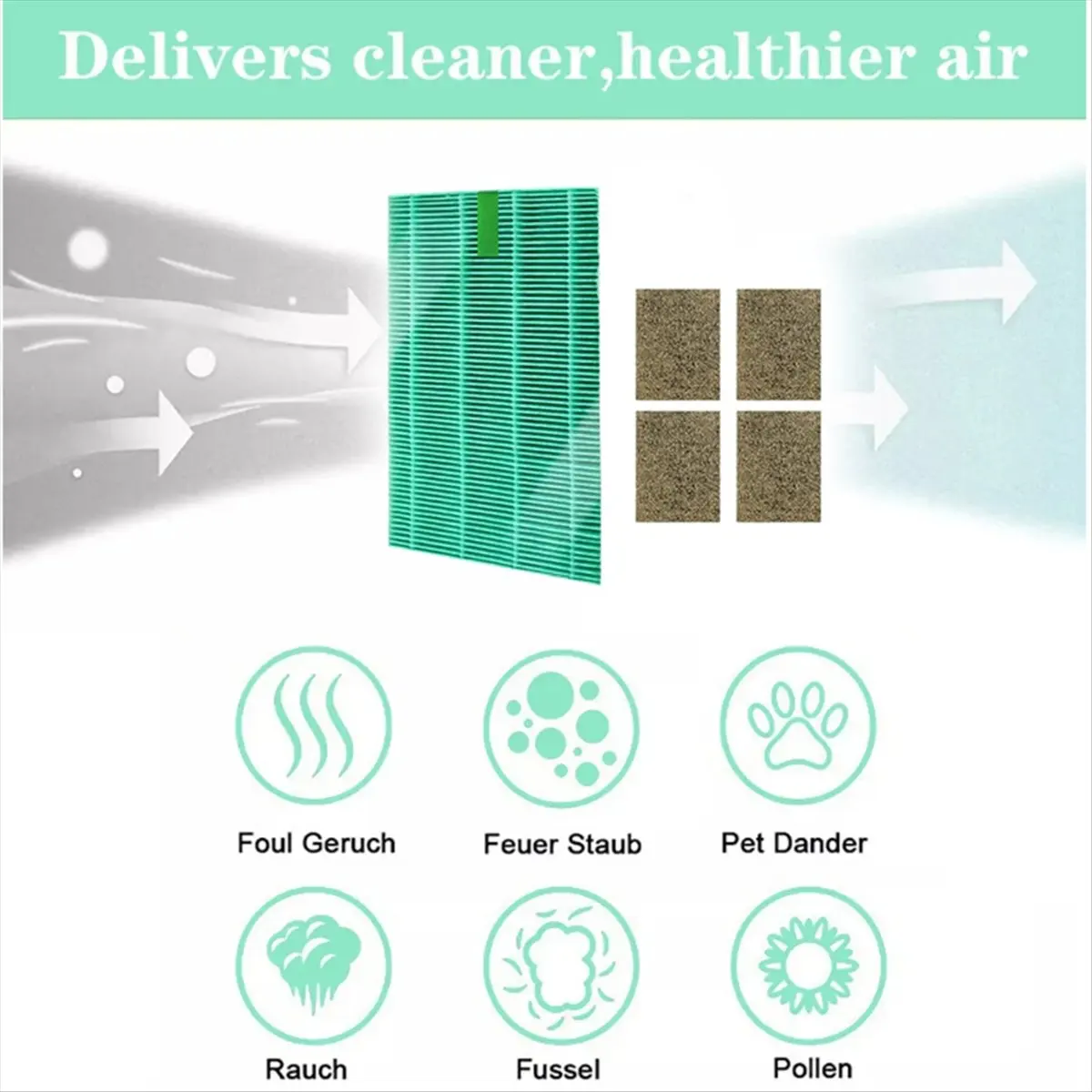 Filtro de repuesto A36R para filtro purificador de aire AP-1216L filtro de carbón activado Hepa Zeolite polvo