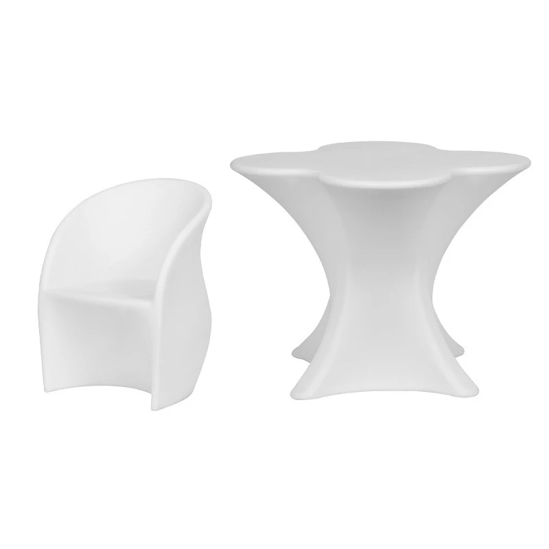 

LED luminous tables and chairs, outdoor bar coffee table leisure plum blossom table and chair combination