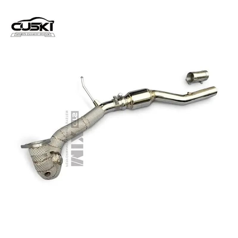 Pertains to 1998-2007 Audi TT MK1 1.8T stainless steel No Cat Downpipe Automotive Exhaust Modification Fittings,Increased power