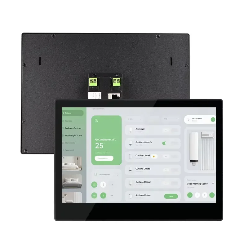 BOLRZO 10.1-Inch IPS Electric Embedded Android 14 RK3576 Touch Screen 4GB 32GB IoT Control Panel for Home, RV, Garage, and
