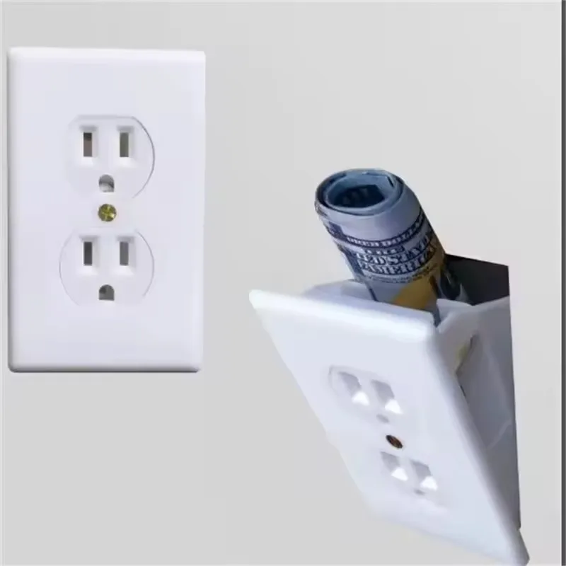 New Hidden Multi-Functional Sight Secret Socket Storage Box For Home Office Walls Hide Cash Jewelry Small Items Creative Gifts