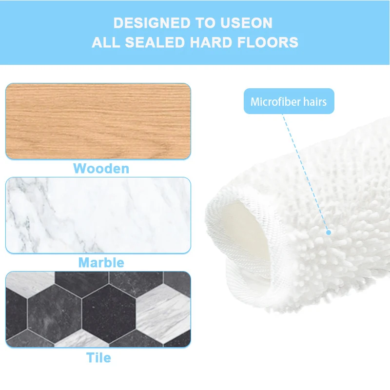For Vileda steam mop pad triangular cloth cleaning tool floor   accessories with strong water absorption drying mop accessories - view 4