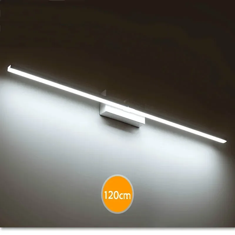 Modern 40cm 50cm 60cm 70cm 80cm 100cm 120cm LED Mirror Wall Light AC90-260V Cosmetic Acrylic Wall Lamp Bathroom Lighting