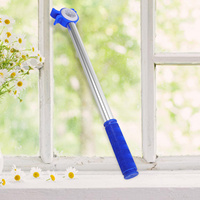 Aluminum Alloy Sliding Window Pull Rod Cordless Extension Adjustable Shade Support Bar Opener for Bay Windows High for Elderly