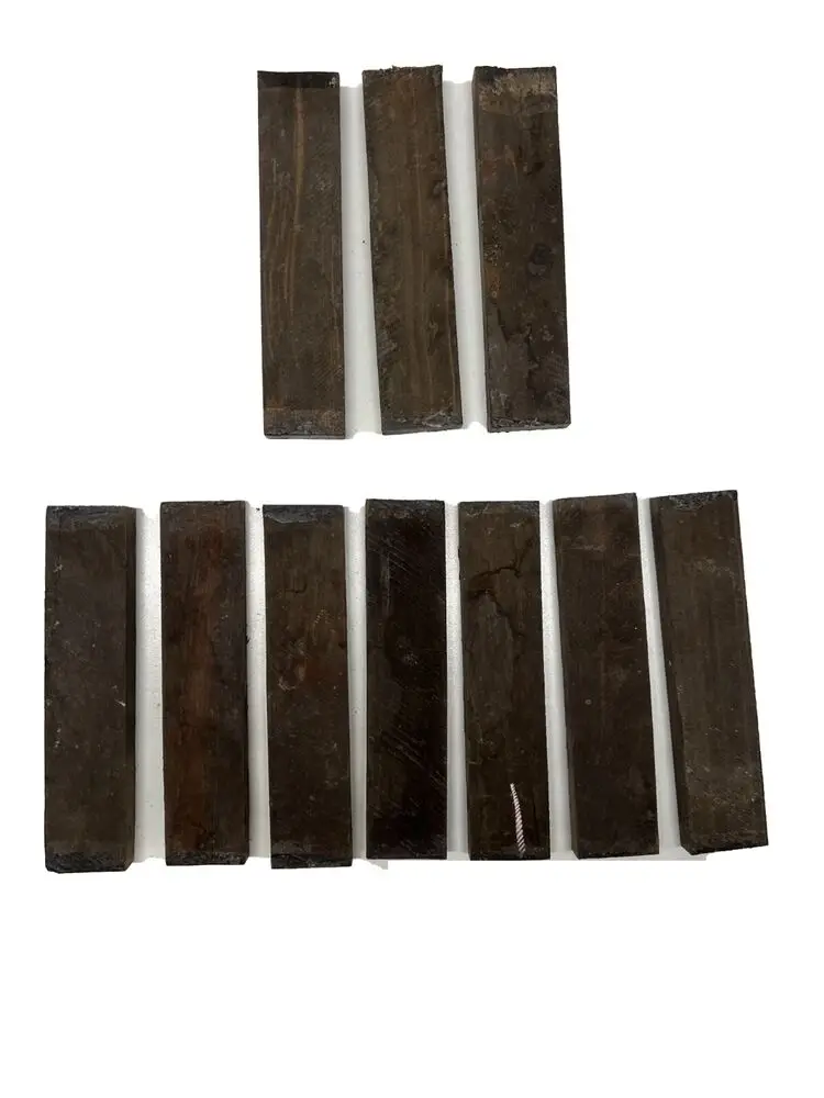 

10 Pack, Gaboon Ebony Knife Blanks-Turning wood blanks 7"x1-1/2"x 1/2"