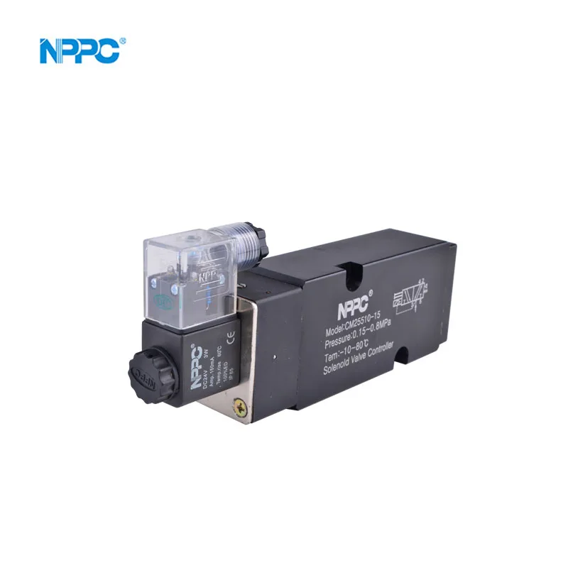 CM25510-15 5/2 katup solenoid tipe wayNamuar katup solenoid warna hitam atau perak tegangan kumparan 28 US US $220