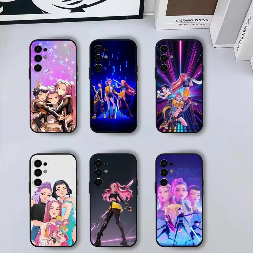 

KPop D-Demons H-Hunters 3G-Goldens Phone Case Black Silicone Soft For Samsung S25,S24,S21,S22,S23,S30,Ultra,S20,Plus,Fe,Lite