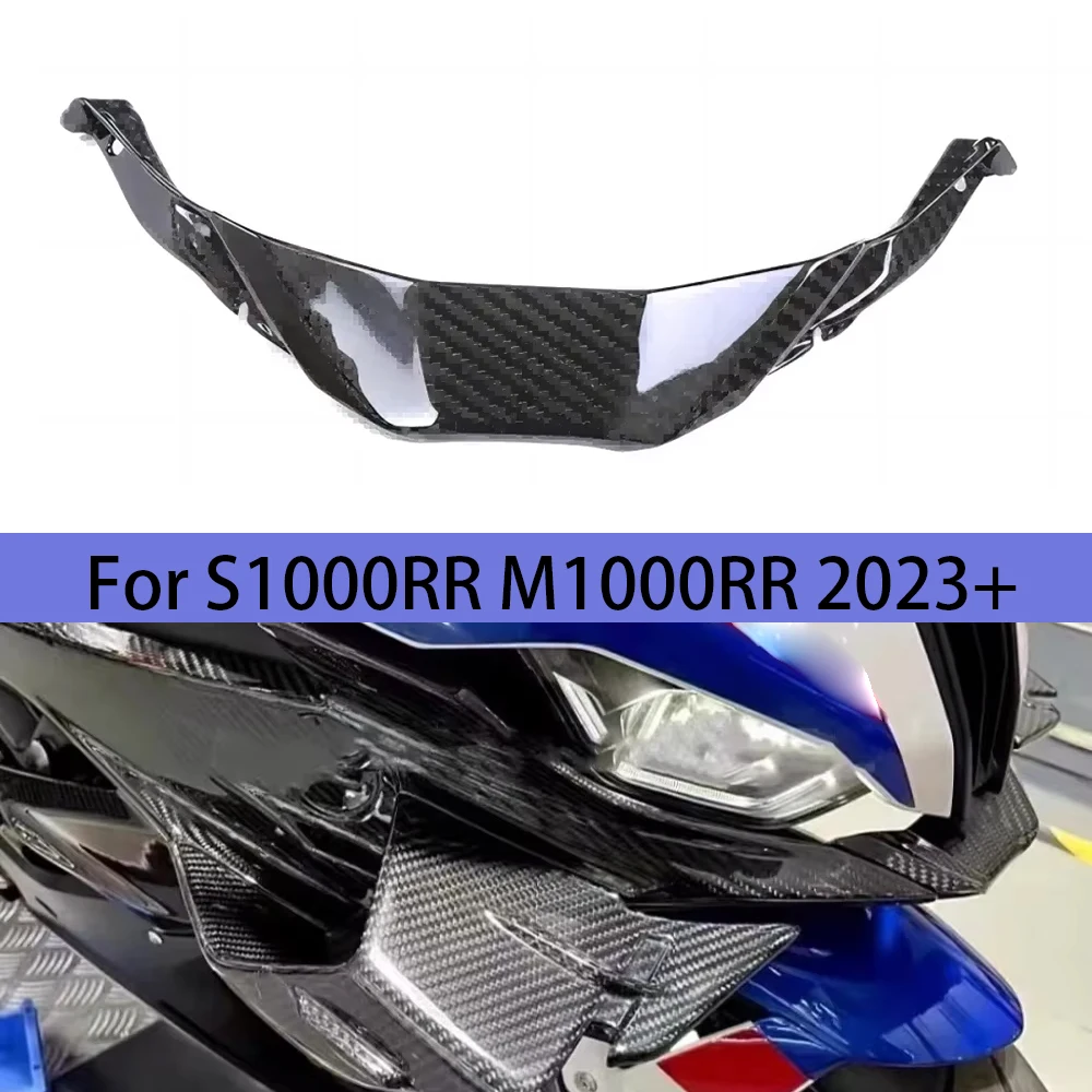 

Motorcycle 100% Carbon Fiber Front Spoiler Sport Downforce Naked Wing Deflector case For BMW S1000RR M1000RR 2023+