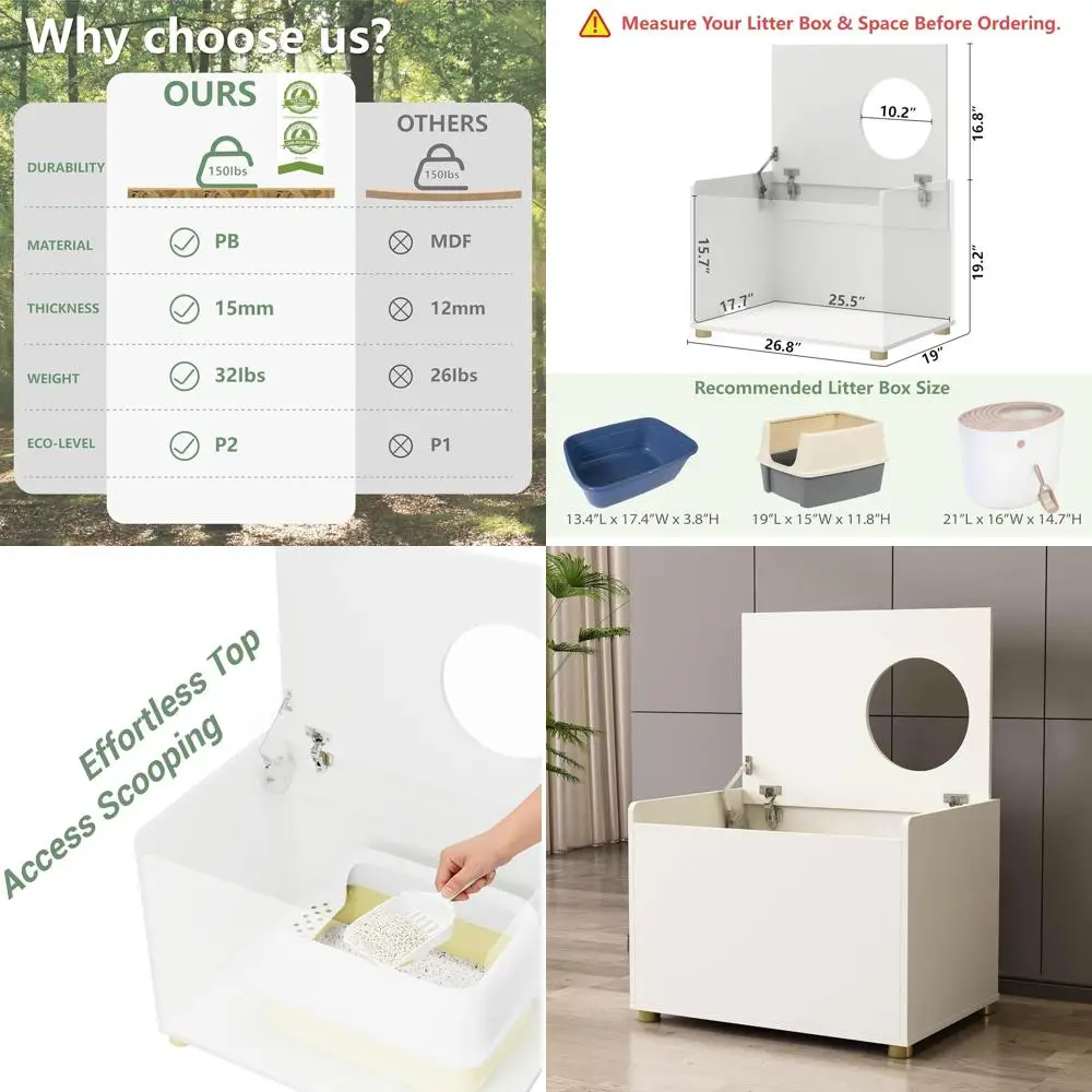 

Современный откидной корпус для туалета с ковриком для царапин и приставной столик белого цвета