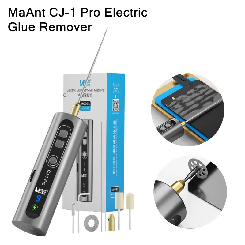 

MaAnt CJ-1 Pro Electric Glue Remover Pen for Mobile Phone Repair High Toughness Hardness Curved Screen Adhesive OCA Glue Removal
