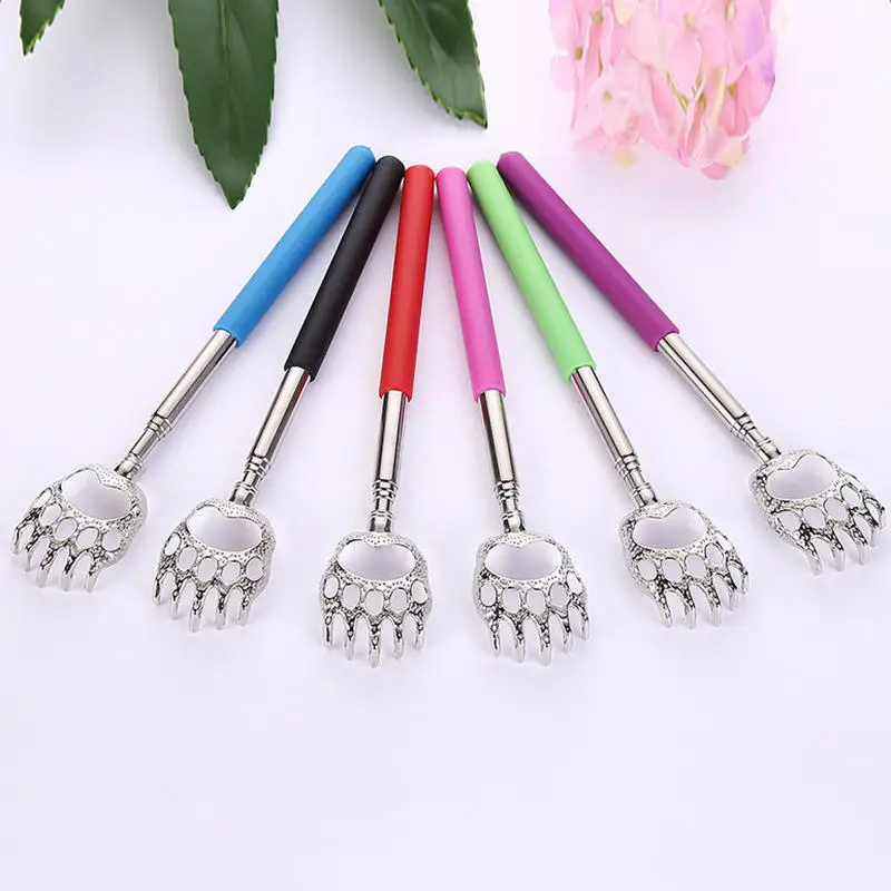 1 Piece Extendable Back Scratcher Portable Telescoping Metal Stainless Steel Back Scratchers Hand Massager