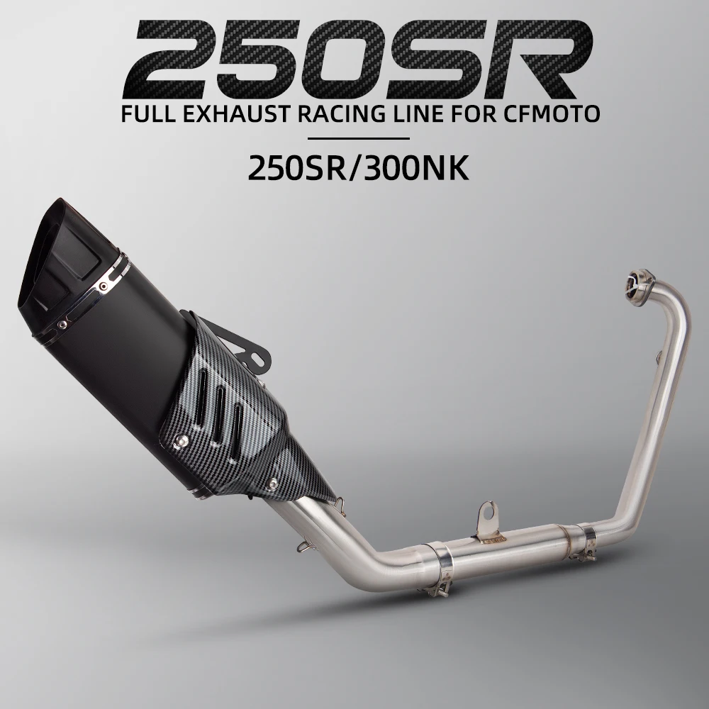 

Motorcycle Exhaust System Escape Front Middle Link Pipe Slip on For CFMoto NK 250 250NK NK250 300sr NK300