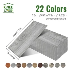 32 Pieces of 15X45Cm Sxp Wood Grain Strips, Self-Adhesive Floor Stickers, Diy-Friendly, Peel and Stick, with Aluminum Foil Backing, Self-Adhesive Wall and Floor Stickers, Suitable for Living Room, Bedroom, Office, and Various Indoor Spaces