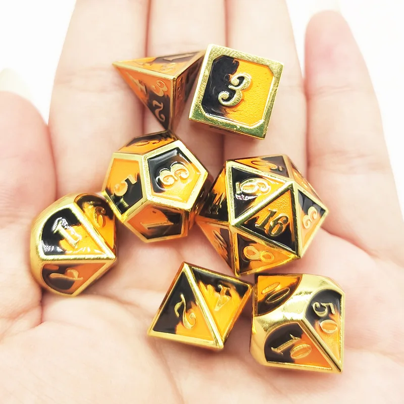 

2021 международная торговля, Новый продукт, высококачественный набор Металлических Кубиков, серия оранжевых и черных двухцветных кубиков