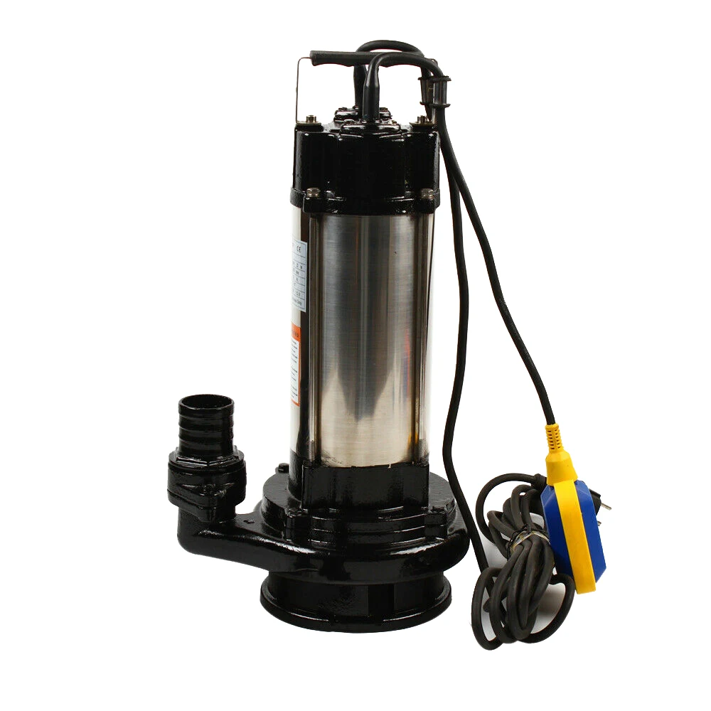 1500W Submersible Pump Sewage Dirty Waste Drain Water Pump with Float Switch and 6m Power Cable 36000 L/H