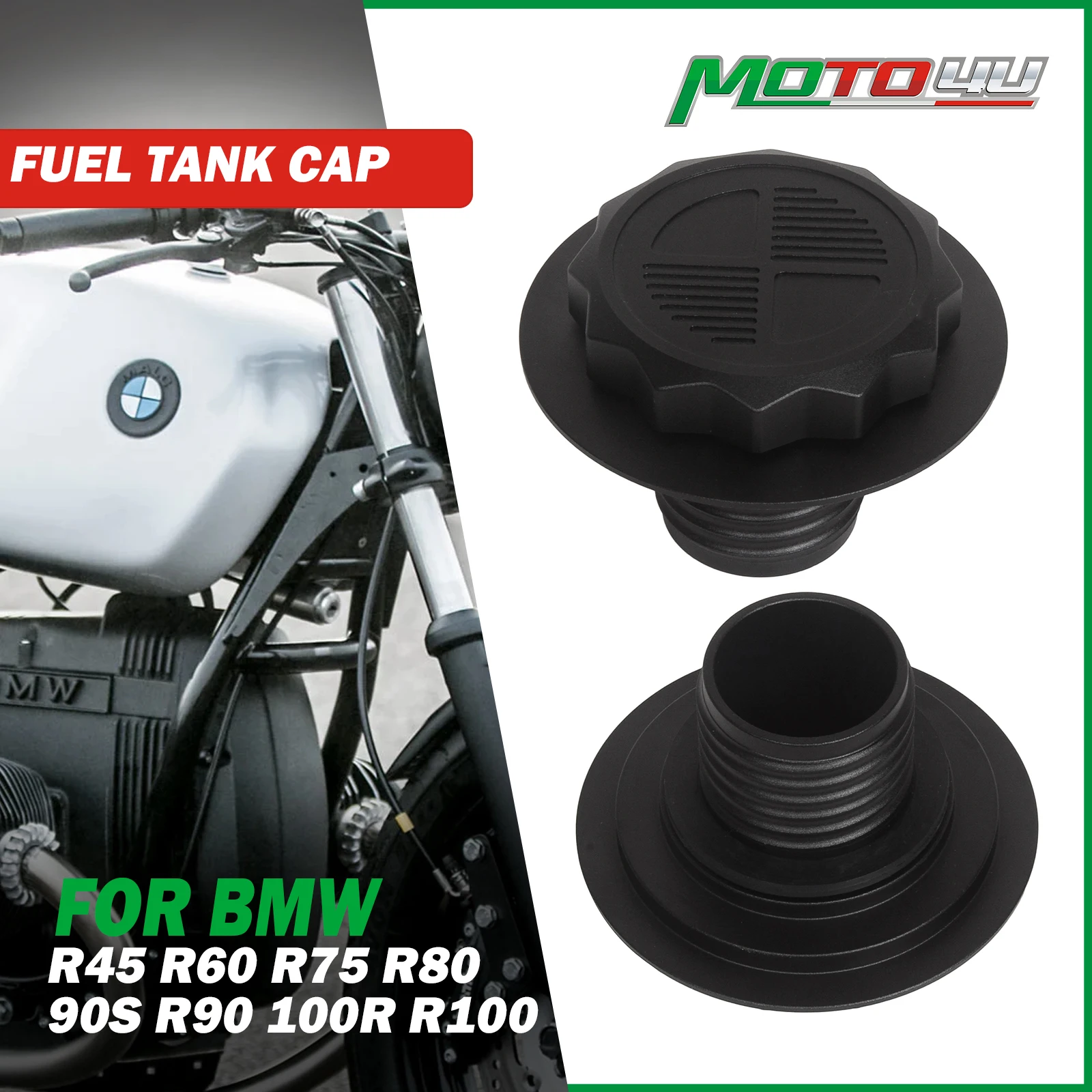 For BMW R Series R45 R60 R75 R80 R90 100R R100 Cafe Racer Fast Fuel Gas Cap Fuel Tank Cap Retro Motorcycle Modification Parts