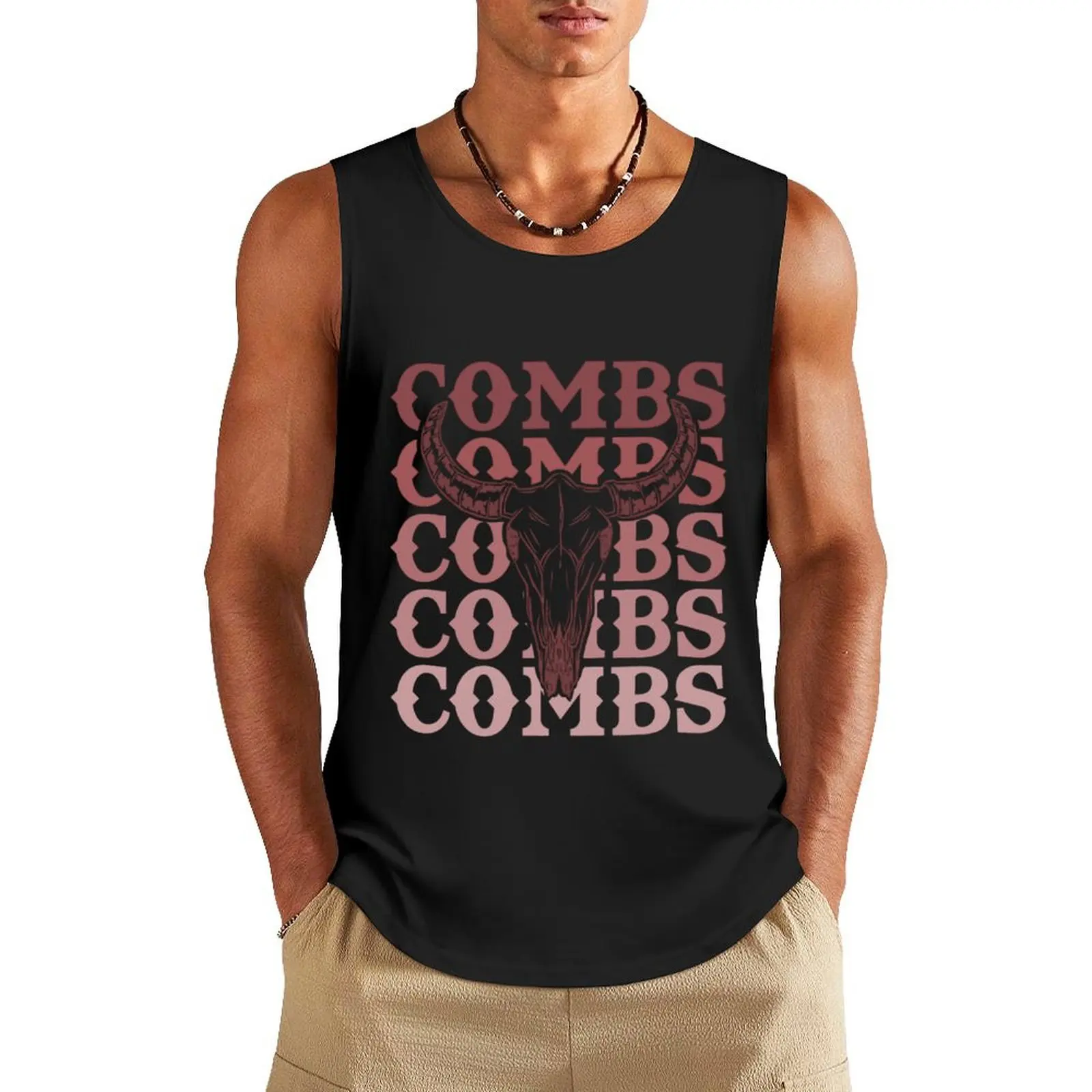 

Combs Crazy Bullhead Tank Top t shirts bodybuilding man