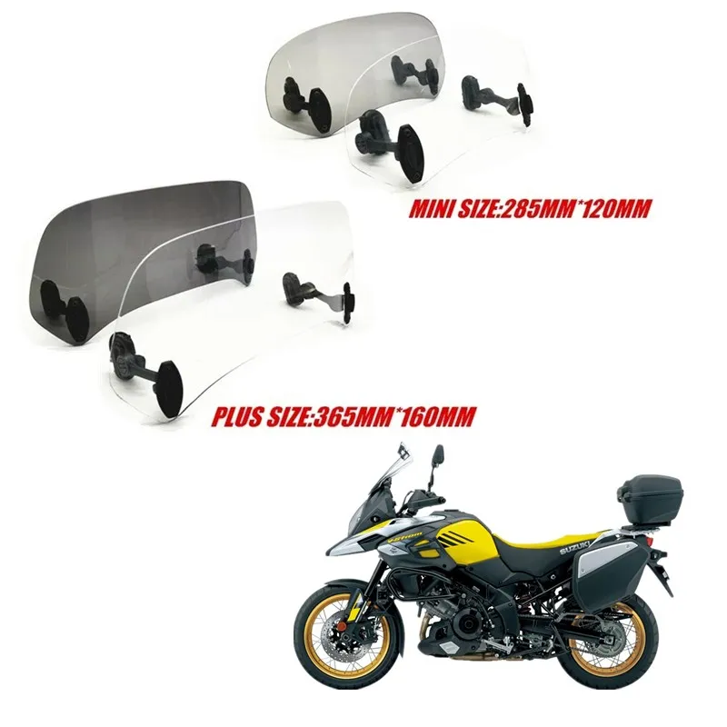 FOR SUZUKI V-Strom 1000 650 XT ABS DL650 DL1000 AN650 C1500T Risen Adjustable Windscreen Windshield Spoiler Air Deflector