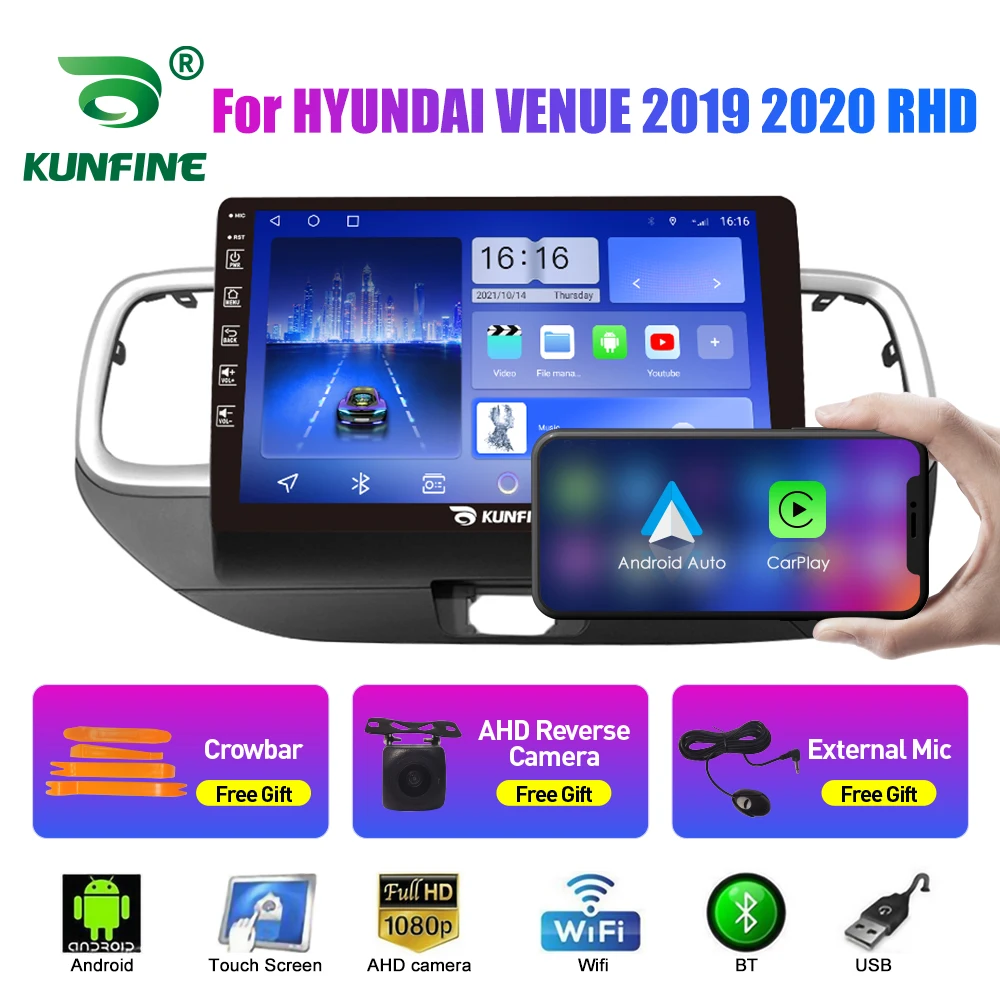 

2Din Android Car Radio For HYUNDAI VENUE 2019 2020 Car Stereo GPS Navigaion video Player Carplay Andrid Auto BT WIFI 4G Headunit