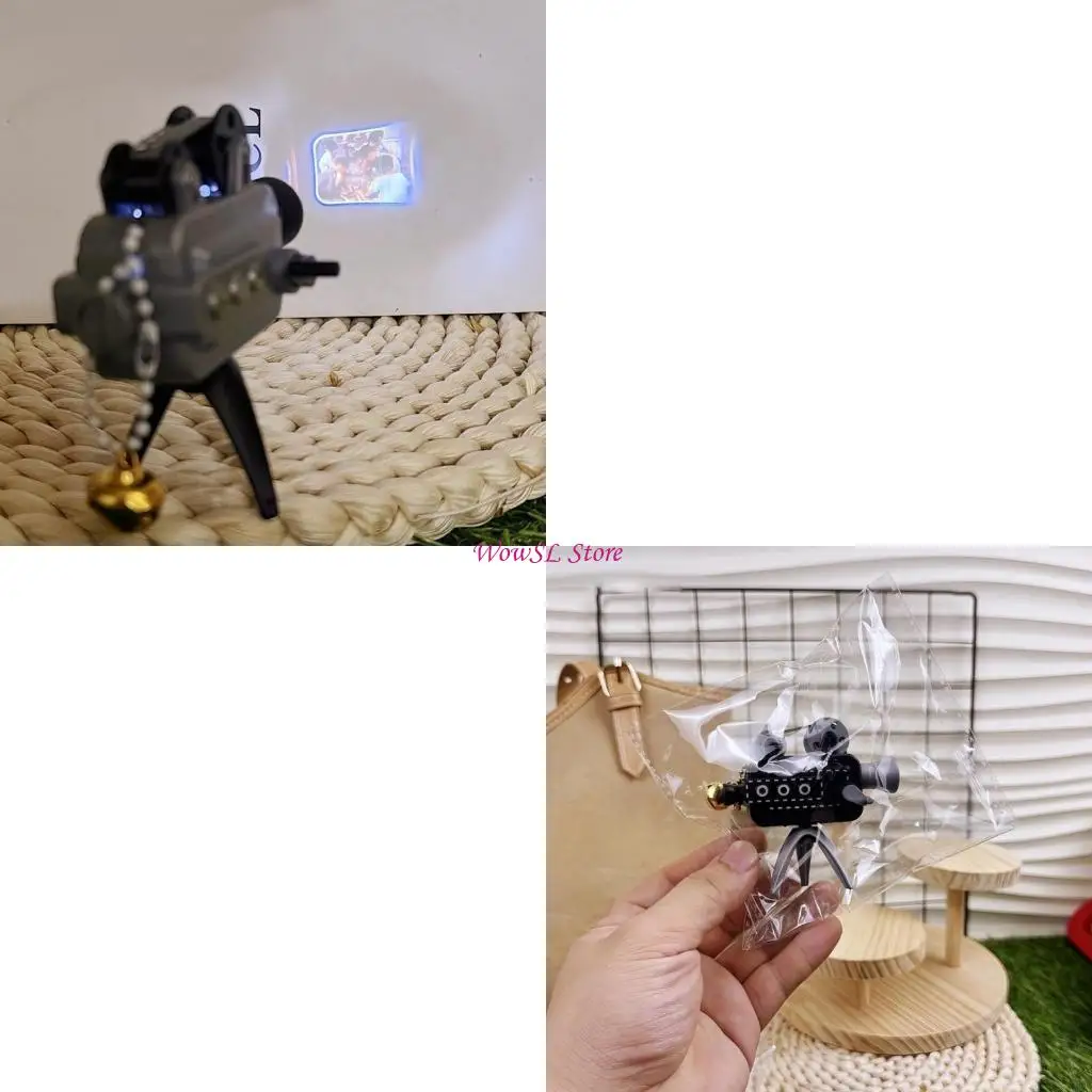 

Retro Miniature Film Projectors Keychains Keyring for Parties and Gatherings HX5E
