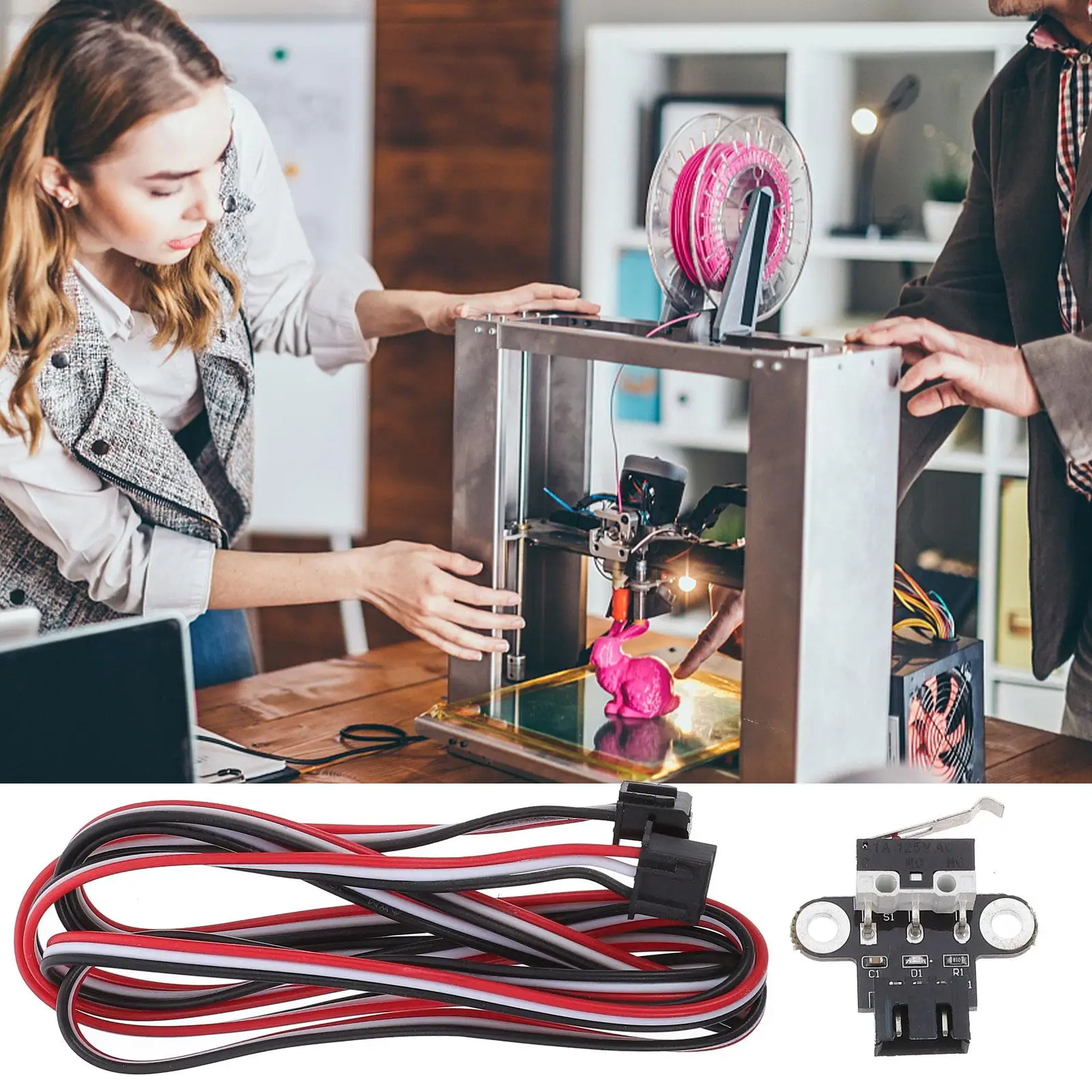 6pcs Mechanical Endstop Switch 3D Printer Accessory High Precision Positioning Easy Installation Long Life Thick Copper Core