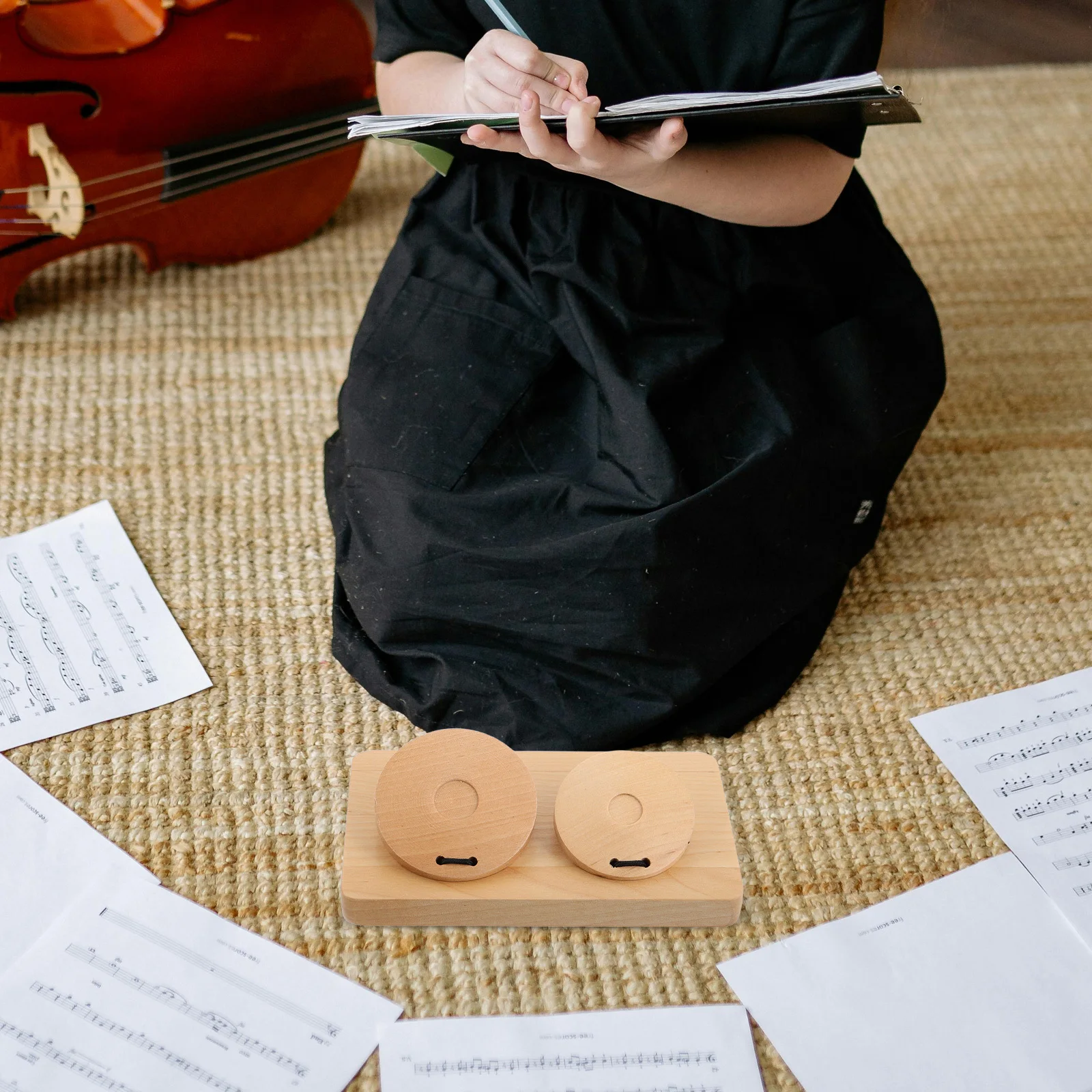 

Wooden Castanets Orff Percussion Instruments Early Education Preschool Montessori Music Rhythm Instruments Kids