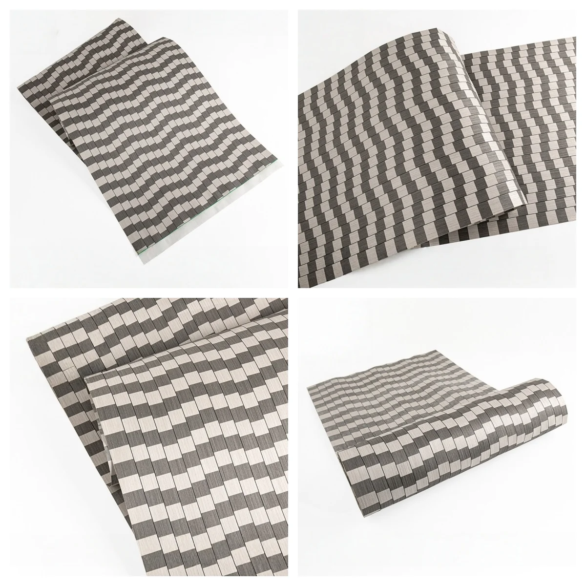 

Black White Checker Tech Mixed Veneer 0.4-0.5mm – 250x58cm for Hotel Furniture & DIY Craft (Backing Non-woven Fabric)