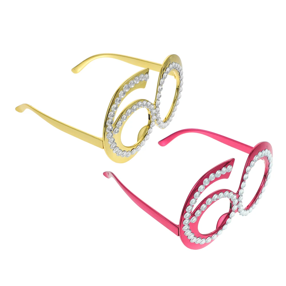 

60th Birthday Glasses 60 Years Old Novelty Eyewear Fun Party Props for Memorable Celebrations and Photos Birthday Accessories