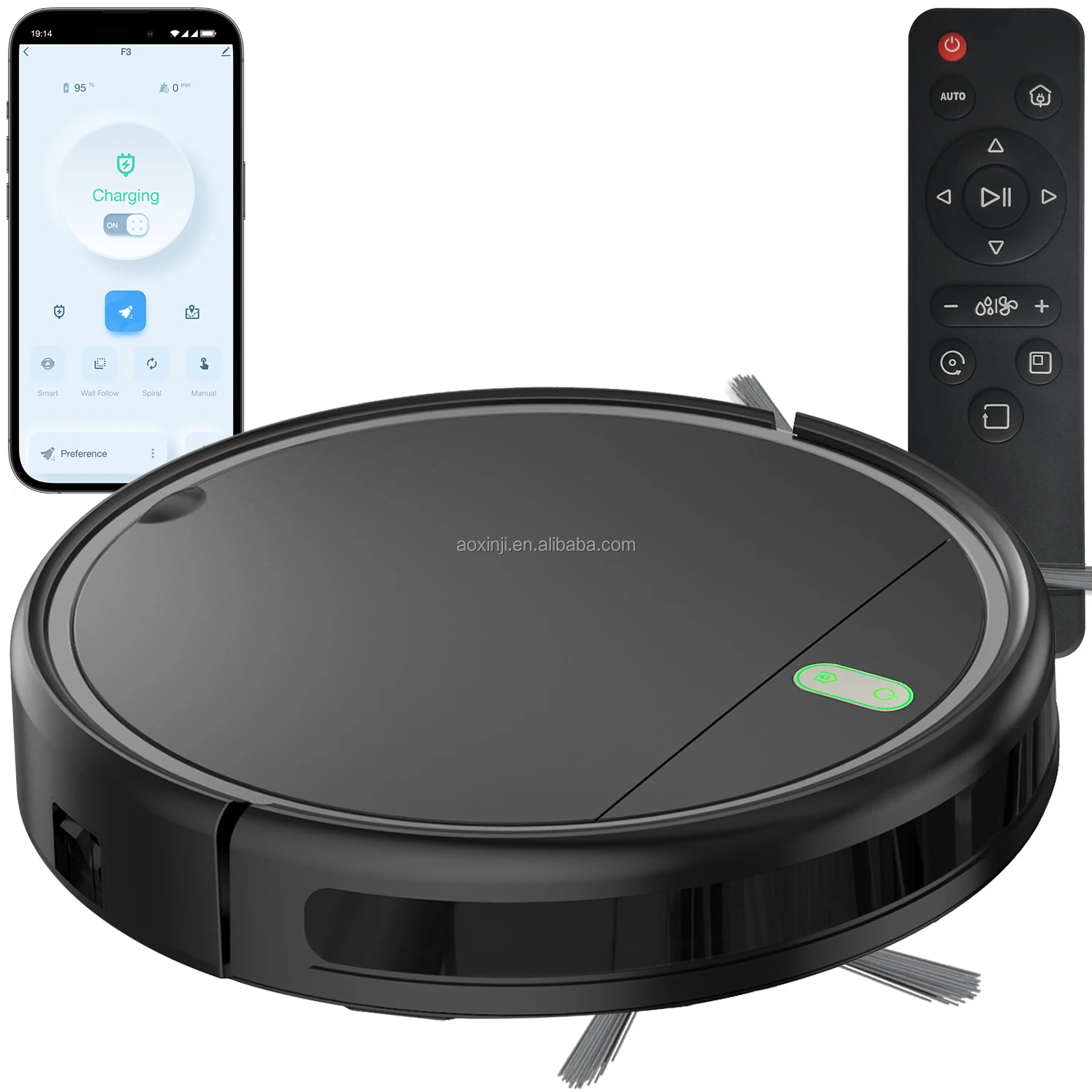 Cheap Price Wholesale Robotic Vacuum Cleaning Bot WiFi Robot Vacuum Cleaner Sweeping Vacuuming Mopping With Auto Docking Station