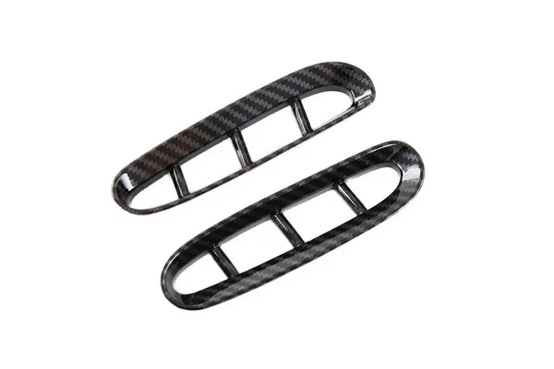 For HONDA ZR-V RZ 2022 2023 Car Accessories Carbon Fiber Style Front Fog Light Trim Bezel Wind Shape