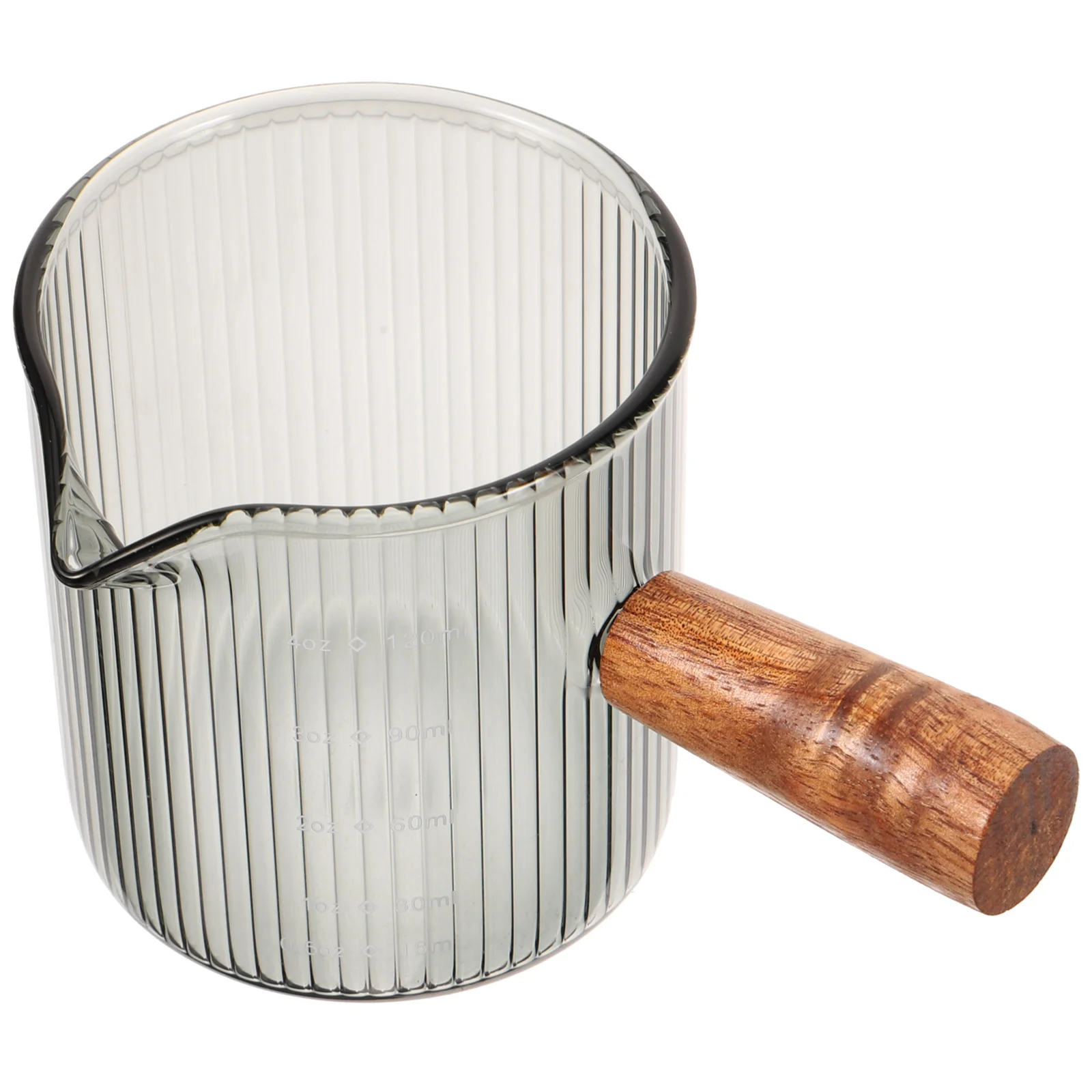 Tazas de café, dispensador de crema de leche, jarra para verter, chupito de café expreso, azúcar con boquilla, vertedor gris oscuro