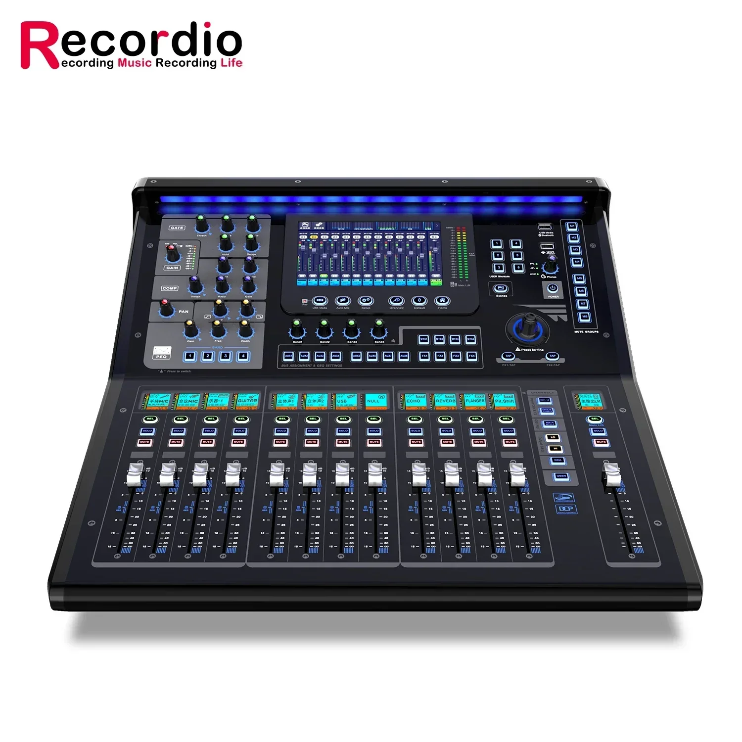 TQ22 Dj sound mixing console digital audio console mixer