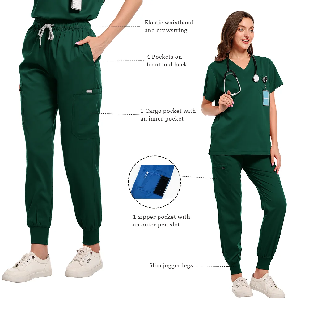 Peeling medyczny Szlafrok pielęgniarski Wysokiej jakości elastyczny peeling Opieka zdrowotna Apteka Jednolity kolor Uniform Hurtownia odzieży roboczej unisex