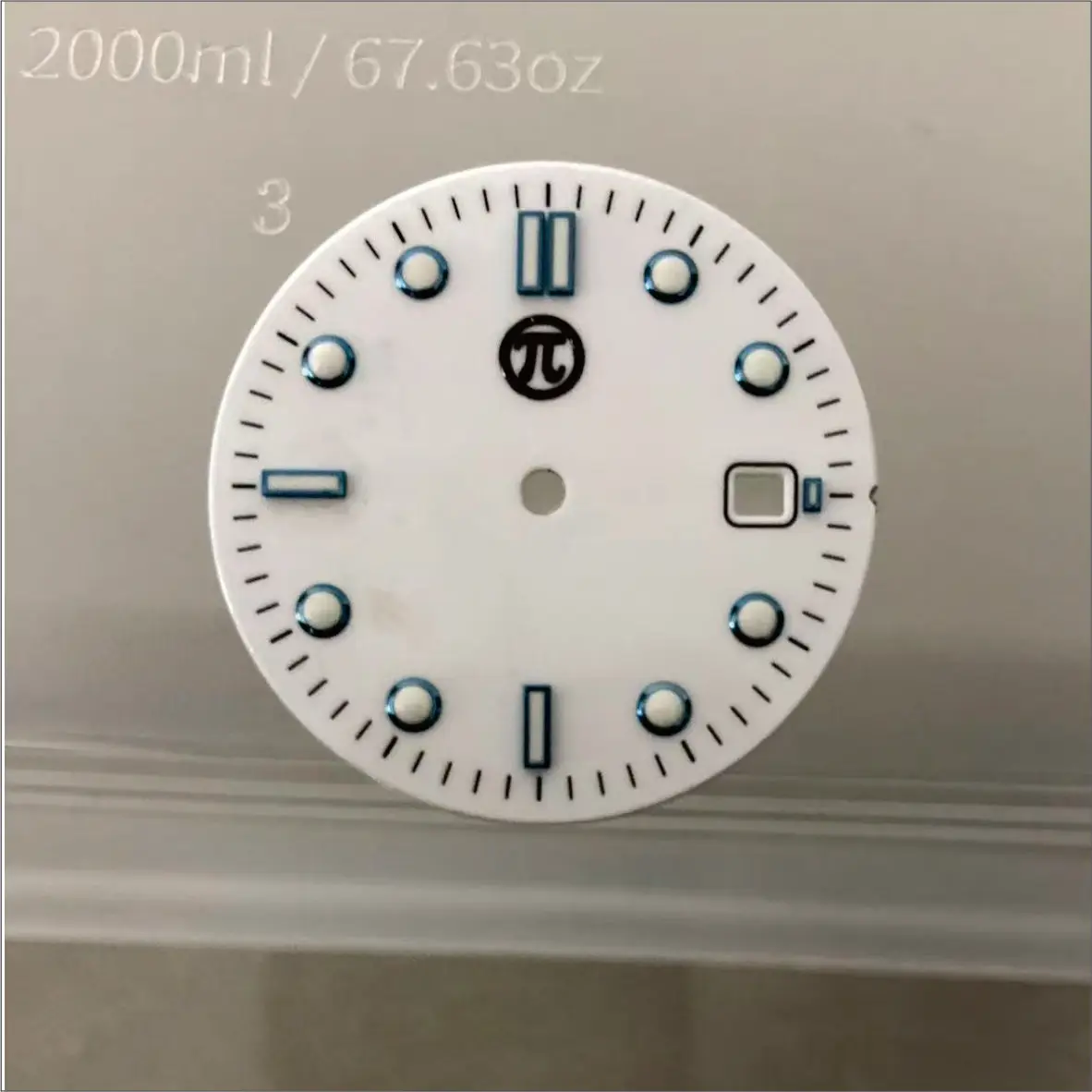 Custom Watch Dial Sticker Gold Metal Transfer Silver 28.5mm Label Small Brand 3D Logo Custommized Name Carve Self-Adhesive Logo view 6