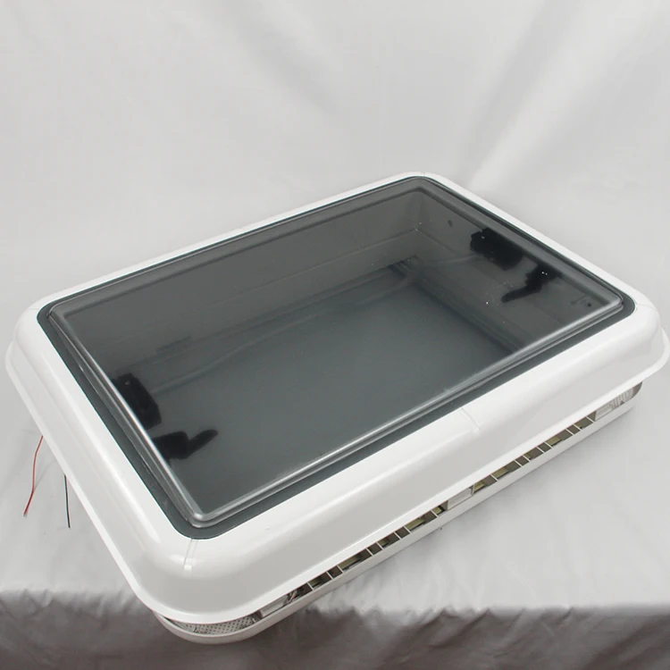 Caravans Accessories Roof Vent 500x450 mm Lightweight ASA Skylight with 12V LED Light for RVs Motorhome