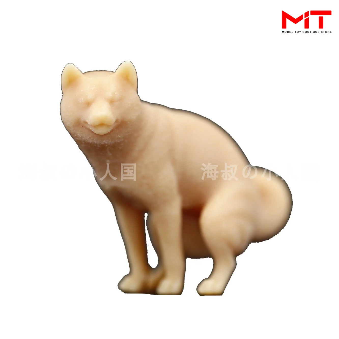 Miniatures Figurine 1/87 1/64 1/43 Pissing Dog Shiba Inu Funny Figures Doll 3D Print Diorama DIY Sand Table Scene Props Model