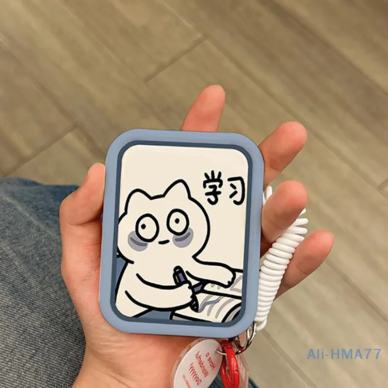 Cartoon Pattern Mini Folding Makeup Mirror Originality Pattern Portable Makeup Tool For Women Girls Mini Handheld Makeup Mirror