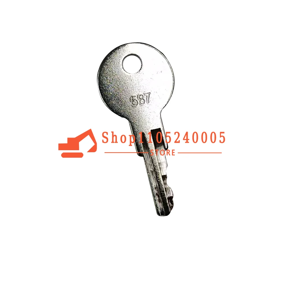 20/10/5/1PCS 587 New Ignition Key for JLG Heavy Construction Equipment 7012587 Ignition Starter Key 587 ELI80-0106