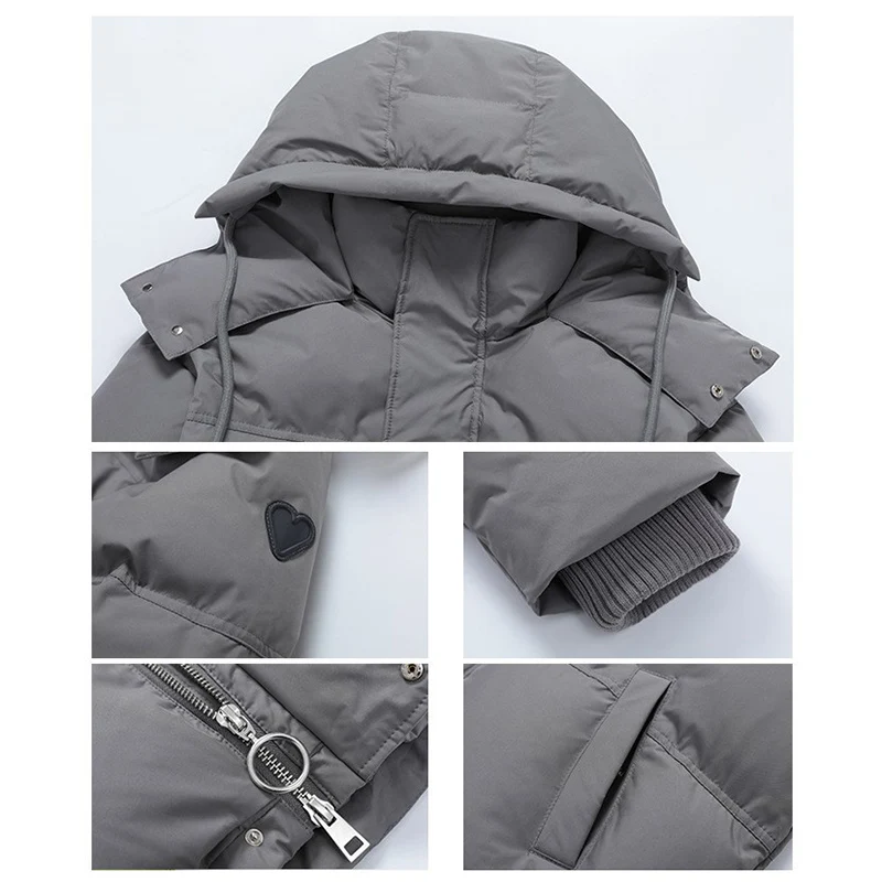 Women Thickened Warm Down Coat Zipper Cardigan Thermal Hooded Cotton-padded Pocket Casual Parkas Jacket Autumn Winter Outerwear