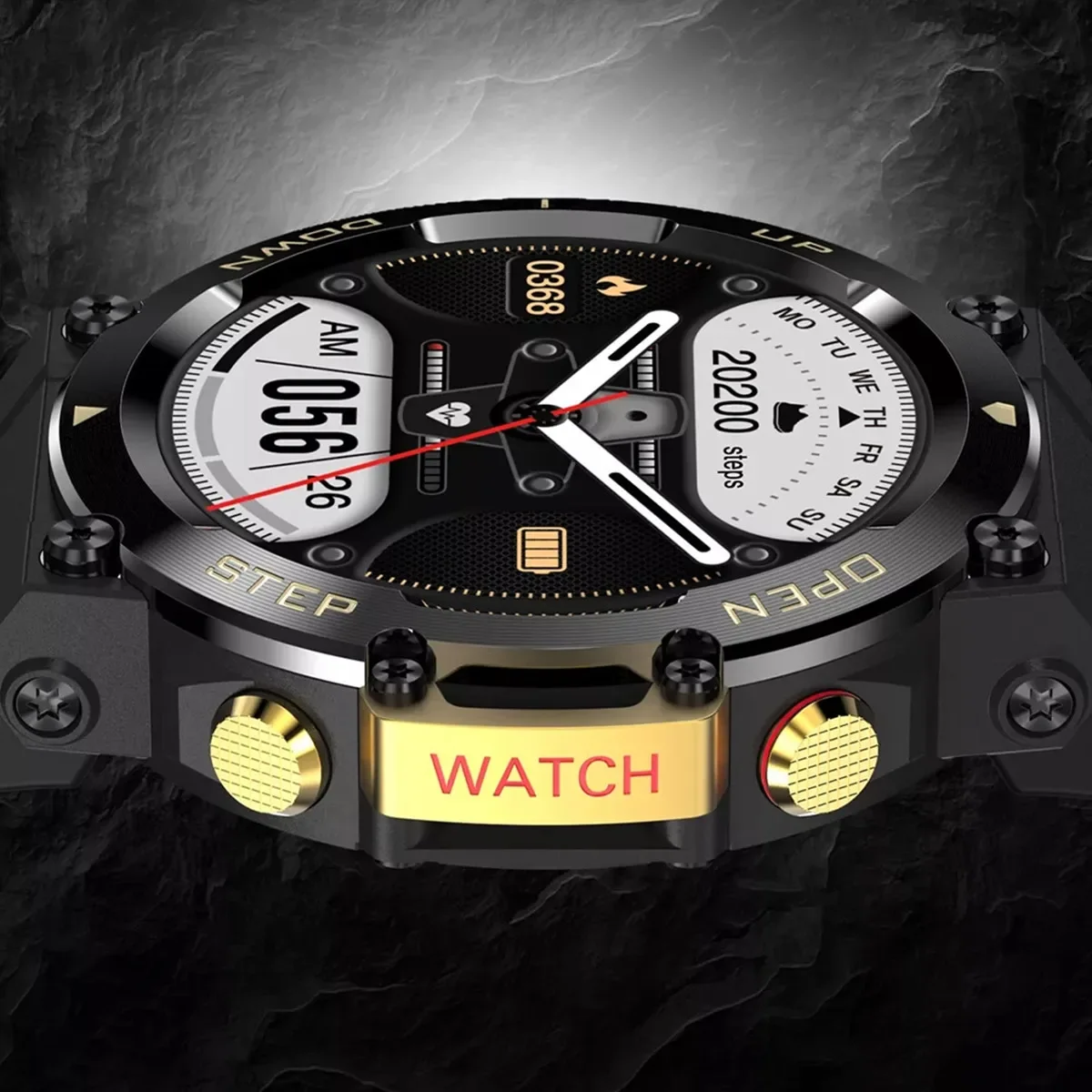 방수 스마트 시계 남자 피트니스 팔찌 400mah 배터리 손목 시계 블루투스 통화 건강 모니터링 추적기 스포츠 Smartwatch