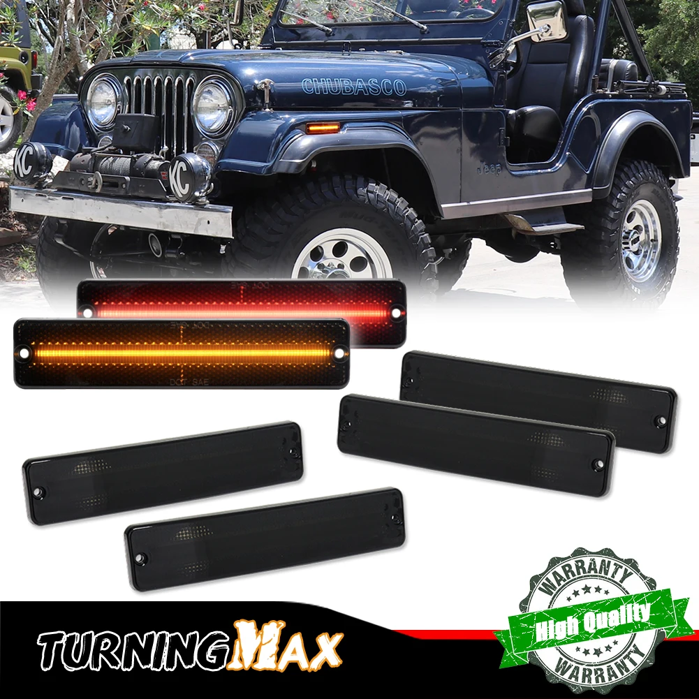 Car Front / Rear Side Marker LED Lights For Jeep Cherokee SJ,Grand Wagoneer,J10 J20 Pickup,CJ5 CJ6 CJ7,Scrambler CJ8