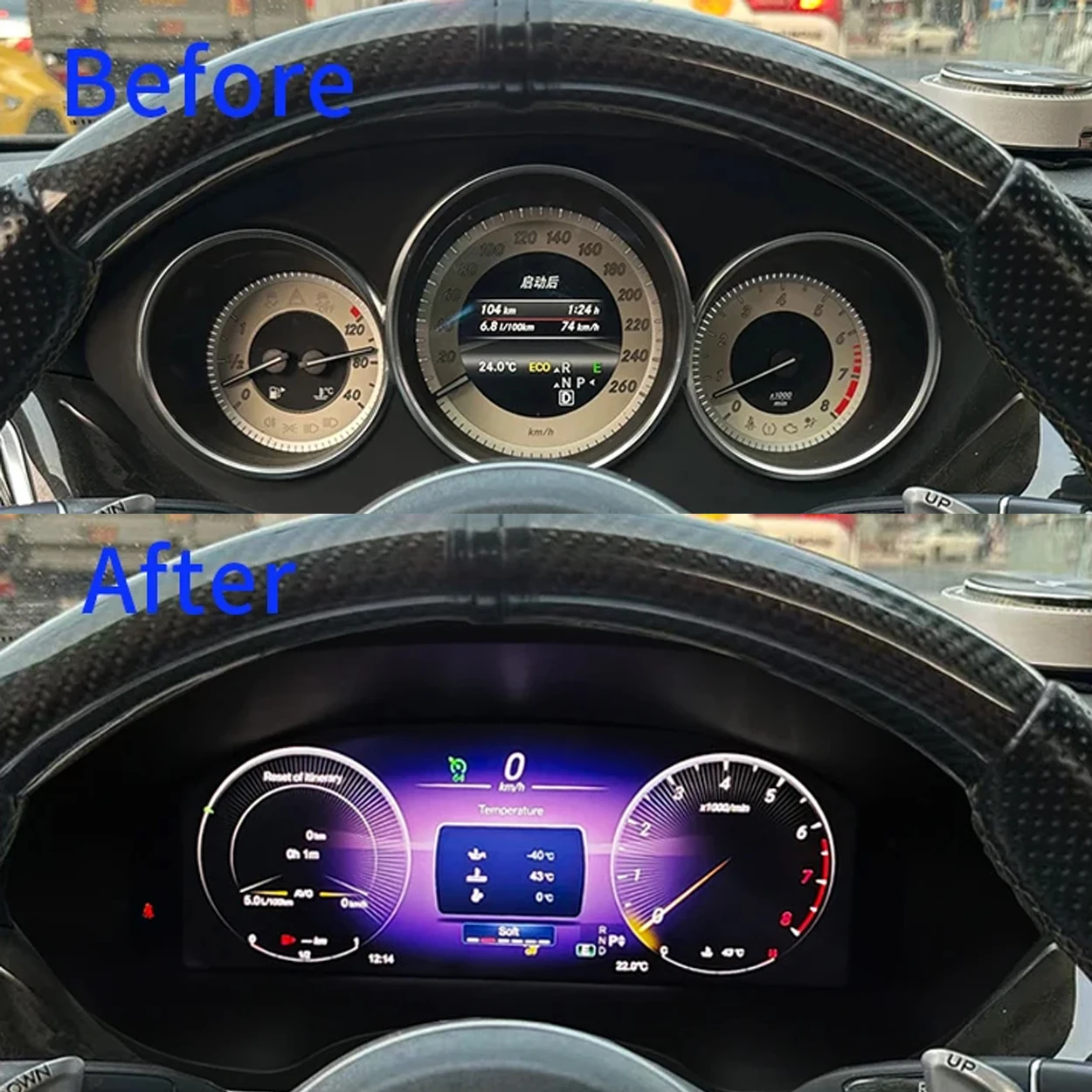 12.3Inch Dashboard Virtual Cockpit Digital Instrument Cluster Speedometer For Mercedes Benz CLS NTG4.5 2012-2017 Linux Upgrade - Image 5
